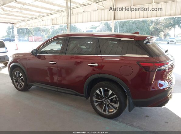 5N1DL1FS2PC370104 2023 INFINITI QX60 Burgundy Widok wnętrza 360 stopni