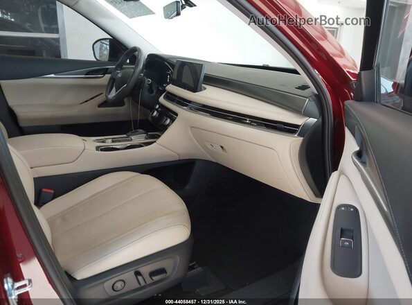 5N1DL1FS2PC370104 2023 INFINITI QX60 Burgundy Widok wnętrza z przodu