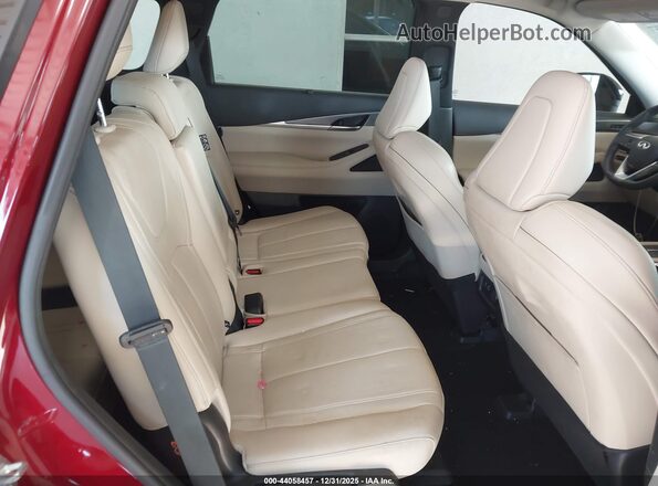 5N1DL1FS2PC370104 2023 INFINITI QX60 Burgundy Widok naklejki z numerem VIN