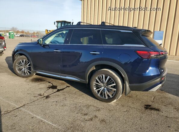 5N1DL1HU1RC330775 2024 INFINITI QX60 Синий Задняя левая четверть
