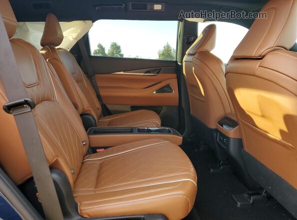 5N1DL1HU1RC330775 2024 INFINITI QX60 Синий Вид задней части салона