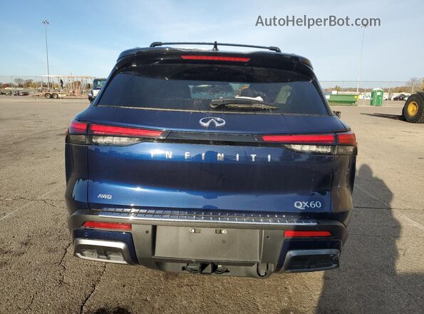 5N1DL1HU1RC330775 2024 INFINITI QX60 Синий Вид сзади