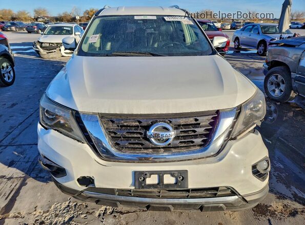 5N1DR2MN3KC618970 2019 NISSAN PATHFINDER Белый Вид спереди
