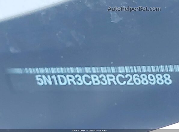 5N1DR3CB3RC268988 2024 NISSAN PATHFINDER White 
