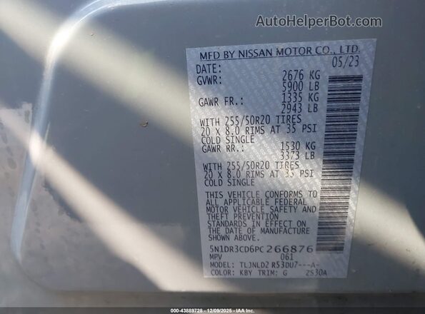 5N1DR3CD6PC266876 2023 NISSAN PATHFINDER Gray Engine compartment view