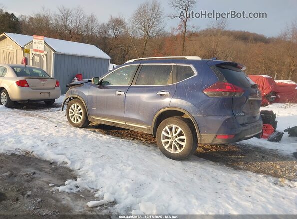 5N1ET2MT4KC713946 2019 NISSAN ROGUE HYBRID Blue Rear left