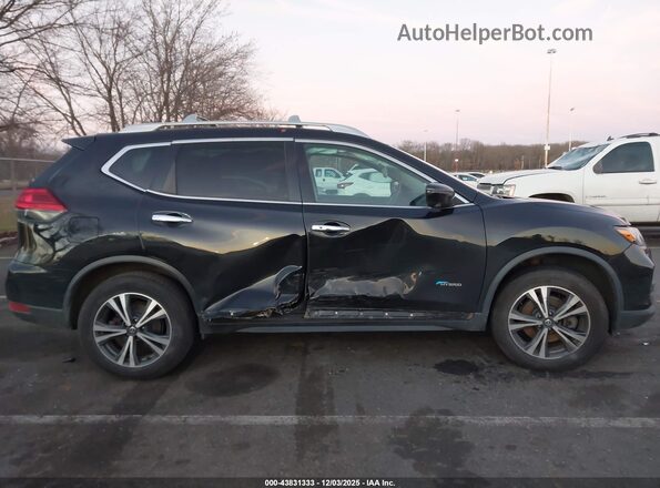 5N1ET2MV0HC811141 2017 NISSAN ROGUE HYBRID Black Vista interior trasera