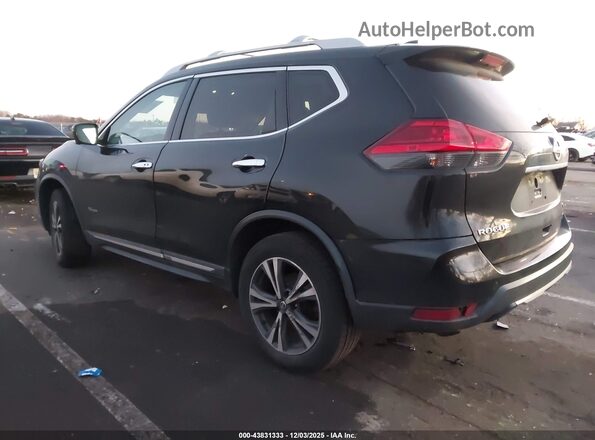 5N1ET2MV0HC811141 2017 NISSAN ROGUE HYBRID Black Trasero izquierdo