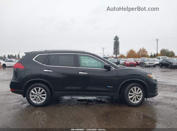 5N1ET2MV1HC773578 2017 NISSAN ROGUE HYBRID Black Սալոնի հետևի տեսք