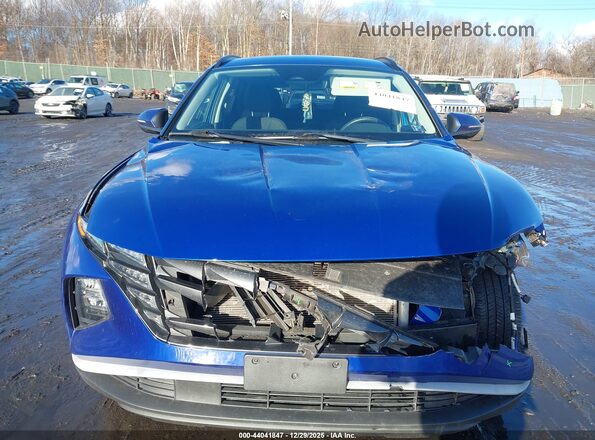 5NMJBCAE5NH119812 2022 HYUNDAI TUCSON Blue Instrument cluster view