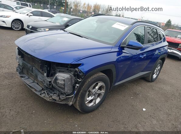 5NMJBCAE9NH131817 2022 HYUNDAI TUCSON Blue Передня ліва чверть