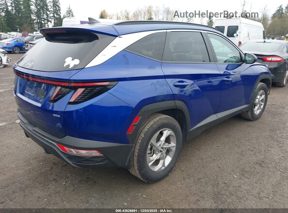 5NMJBCAE9NH131817 2022 HYUNDAI TUCSON Blue Задня права чверть