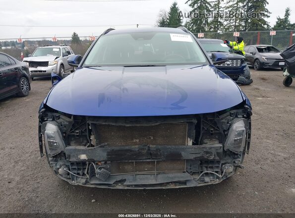 5NMJBCAE9NH131817 2022 HYUNDAI TUCSON Blue Вид задньої частини салону