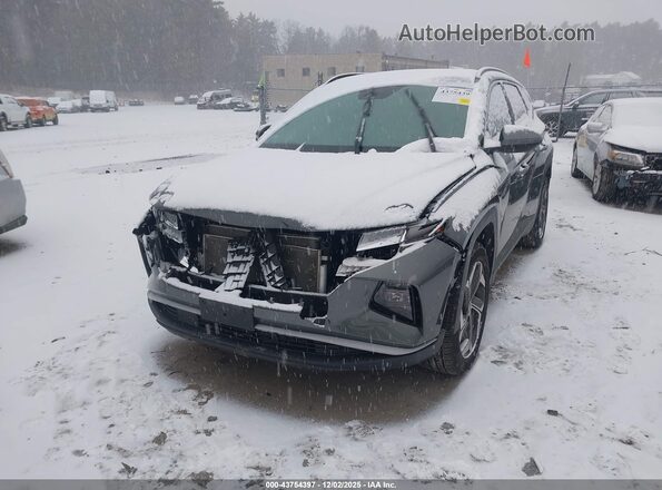 5NMJCCAE8NH020334 2022 HYUNDAI TUCSON Gray Vista tres cuartos delantera izquierda