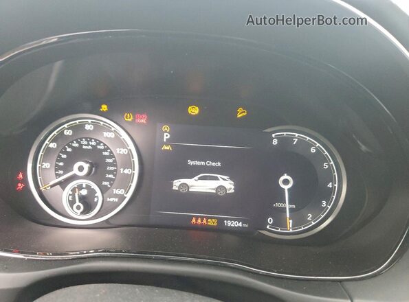 5NMMADTB0SH031822 2025 GENESIS GV70 White Instrument cluster view