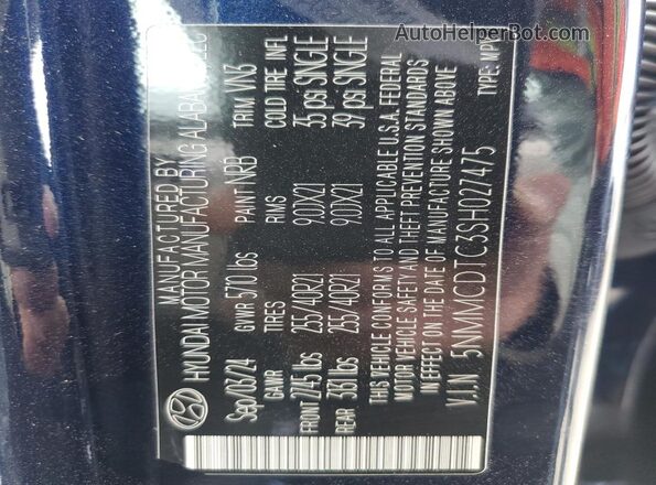 5NMMCDTC3SH027475 2025 GENESIS GV70 Blue 