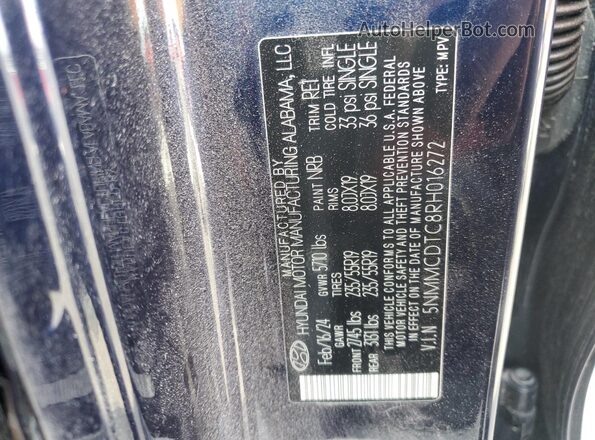 5NMMCDTC8RH016272 2024 GENESIS GV70 Blue 