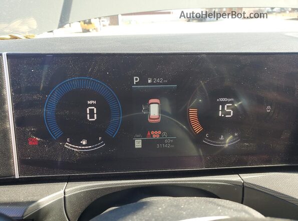 5NMP1DGL2RH015776 2024 HYUNDAI SANTA Charcoal Instrument cluster view