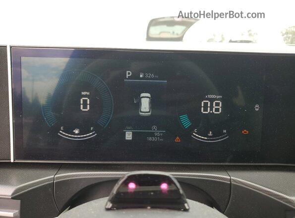 5NMP24GL1RH042030 2024 HYUNDAI SANTA Gray Instrument cluster view