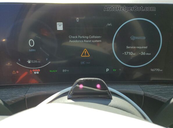 5NMP3DG11RH010092 2024 HYUNDAI SANTA Green Instrument cluster view