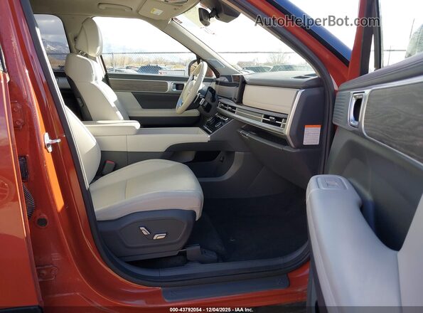 5NMP3DG14RH009695 2024 HYUNDAI SANTA FE HYBRID Оранжевый Вид салона спереди
