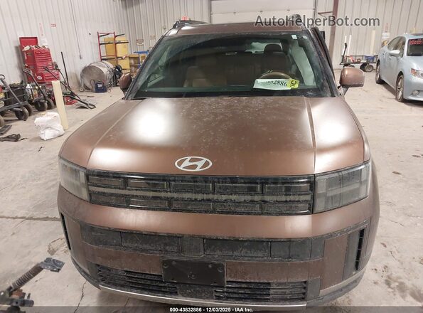 5NMP3DG1XRH010494 2024 HYUNDAI SANTA FE HYBRID Brown Vista del cuadro de instrumentos