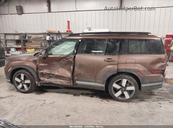 5NMP3DG1XRH010494 2024 HYUNDAI SANTA FE HYBRID Brown Vista interior de 360 grados