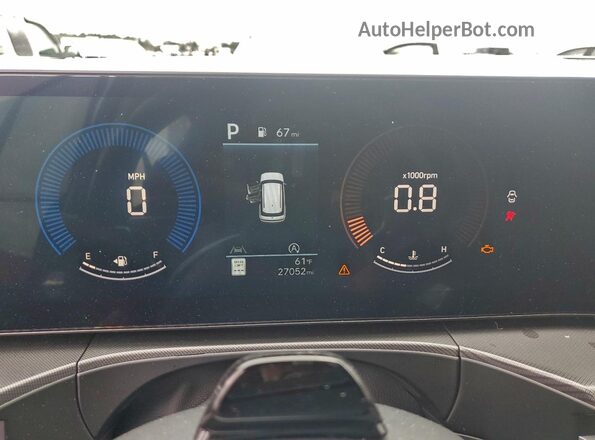 5NMP3DGL7RH035659 2024 HYUNDAI SANTA Black Вид щитка приладів