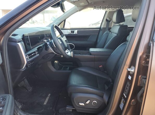 5NMP44GL9RH026975 2024 HYUNDAI SANTA Brown Front interior view