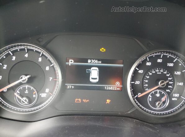 5NMS1DAJ4MH348197 2021 HYUNDAI SANTA Gray Vista del cuadro de instrumentos