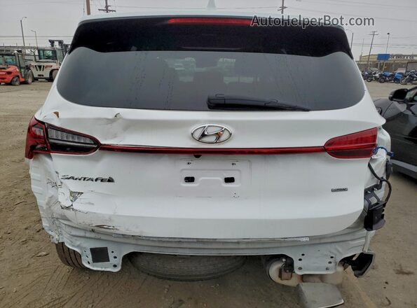 5NMS1DAJ8NH446408 2022 HYUNDAI SANTA White Widok z tyłu