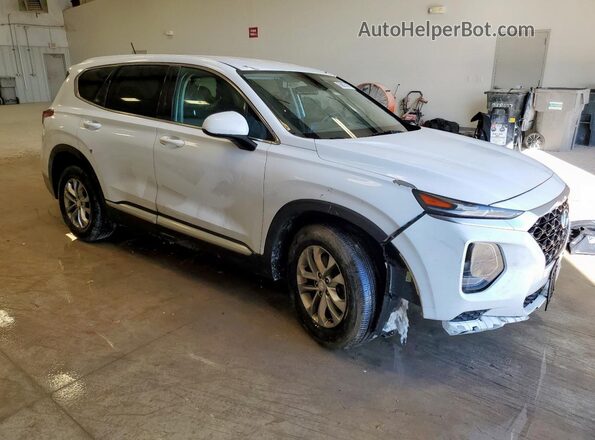 5NMS23AD0KH014473 2019 HYUNDAI SANTA White Передня права чверть