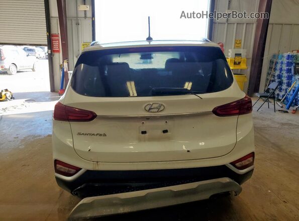 5NMS23AD0KH014473 2019 HYUNDAI SANTA White Вид ззаду