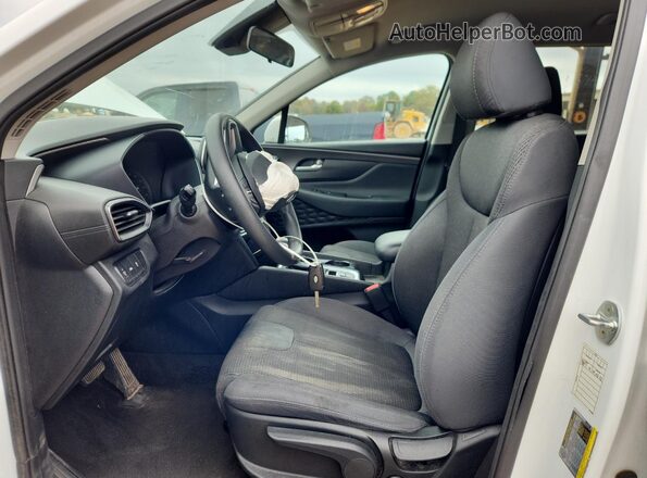 5NMS23AD3LH177572 2020 HYUNDAI SANTA White Front interior view