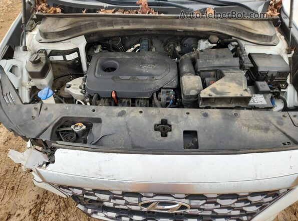 5NMS23AD3LH177572 2020 HYUNDAI SANTA White Engine compartment view