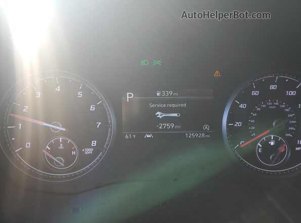 5NMS24AJ0MH350798 2021 HYUNDAI SANTA Silver Vista del cuadro de instrumentos
