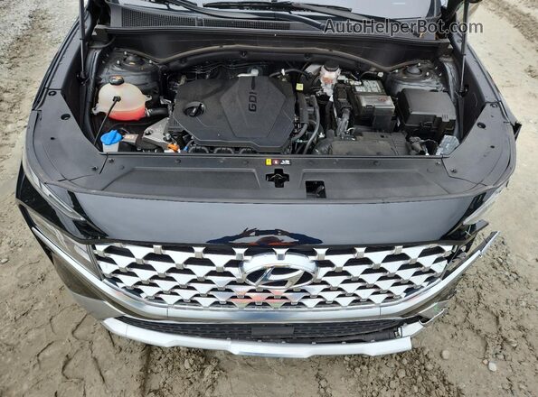 5NMS24AJ2NH420920 2022 HYUNDAI SANTA Black ძრავის განყოფილების ხედი