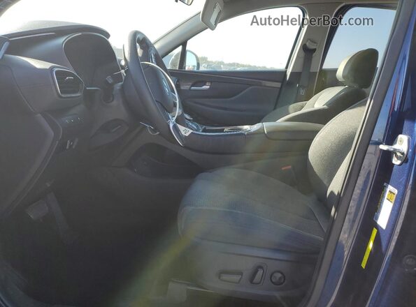 5NMS24AJ7MH330774 2021 HYUNDAI SANTA Синий Вид салона спереди