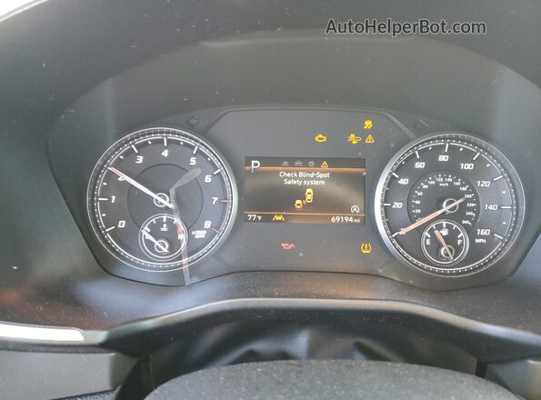 5NMS24AJ7MH330774 2021 HYUNDAI SANTA Синий Вид щитка приборов