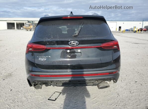 5NMS24AJ7NH427846 2022 HYUNDAI SANTA Black Widok z tyłu