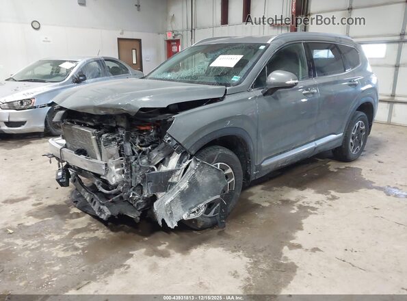5NMS2DA18PH017379 2023 HYUNDAI SANTA FE HYBRID BLUE Gray Front left