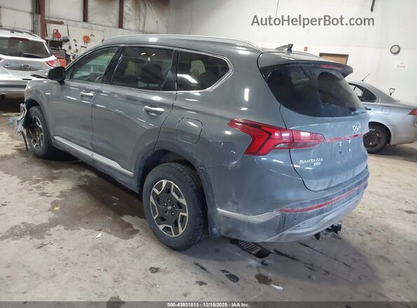 5NMS2DA18PH017379 2023 HYUNDAI SANTA FE HYBRID BLUE Gray Rear left
