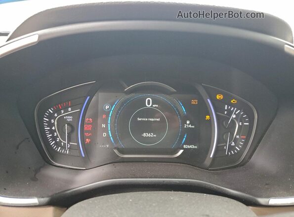 5NMS33AA2LH252393 2020 HYUNDAI SANTA White ხელსაწყოთა პანელის ხედი