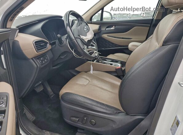 5NMS33AA2LH252393 2020 HYUNDAI SANTA White წინა სალონის ხედი
