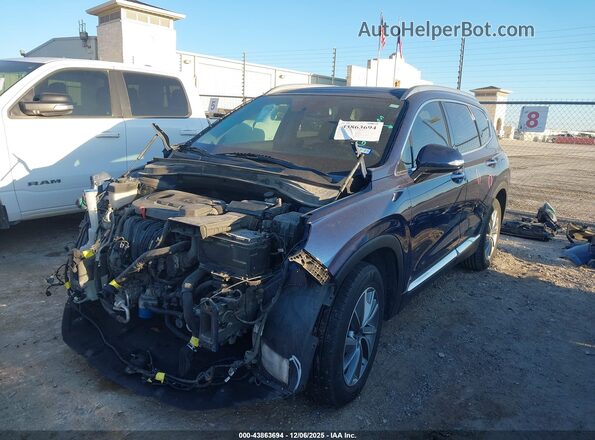 5NMS33AD1LH142879 2020 HYUNDAI SANTA FE Blue Vista tres cuartos delantera izquierda