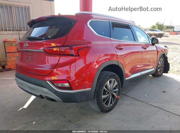 5NMS33AD3LH202371 2020 HYUNDAI SANTA FE Red Հետևի աջ