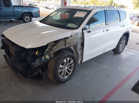 5NMS33AD3LH232518 2020 HYUNDAI SANTA FE White წინა მარცხენა ხედი სამი მეოთხედიდან