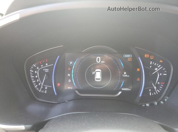 5NMS33AD4LH171244 2020 HYUNDAI SANTA Tan ხელსაწყოთა პანელის ხედი
