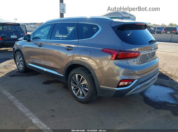 5NMS33AD8LH263716 2020 HYUNDAI SANTA FE Brown Trasero izquierdo