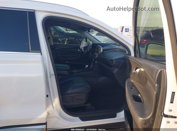 5NMS33ADXLH286401 2020 HYUNDAI SANTA FE White წინა სალონის ხედი